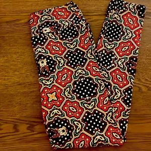 Disney Minnie Lularoe geometric pattern size OS leggings